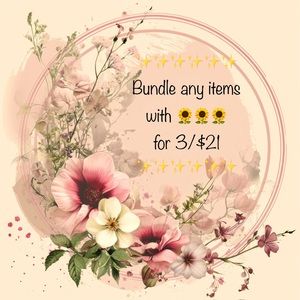 Bundle any items with 🌻🌻🌻 for 3/$21!!!